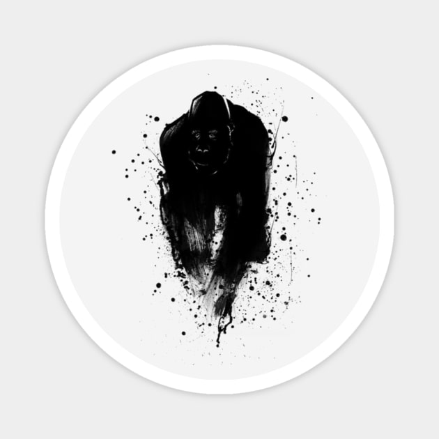 Gorilla Magnet by Black0White